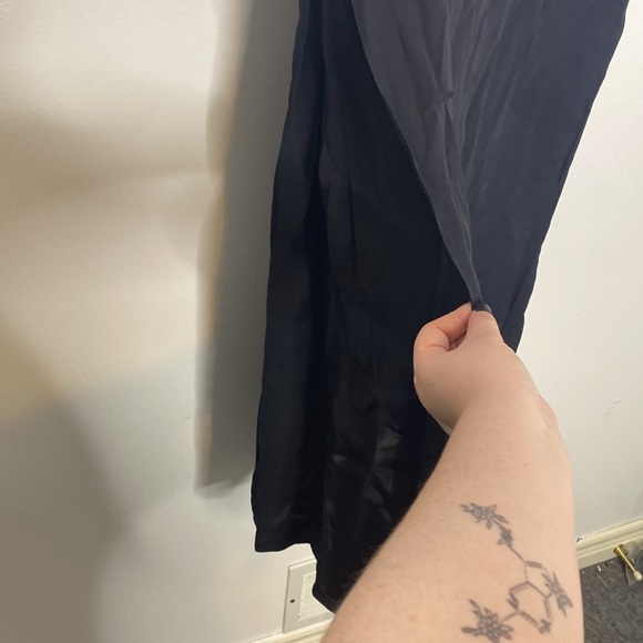 TER ET BANTINE Navy Sleeveless V Neck Viscose Steath Dress Size 46IT 10USA - Picture 9 of 16